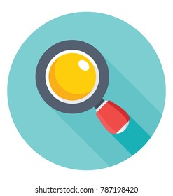 
Magnifier flat colored Icon
