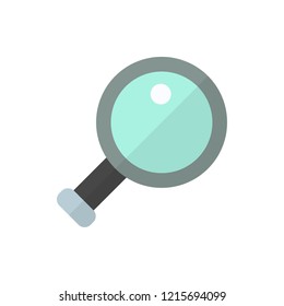 magnifier flat vector icon