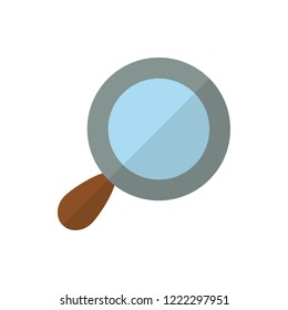 magnifier flat vector icon