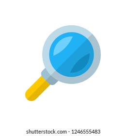 magnifier flat vector icon