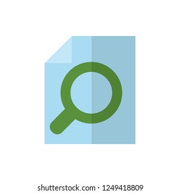 magnifier flat vector icon