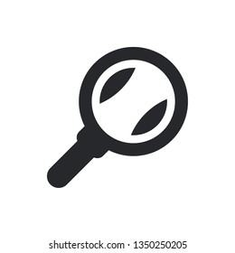 magnifier flat vector icon