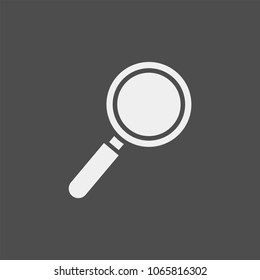 Magnifier flat vector icon. Search flat vector icon