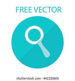 magnifier free vector style flat