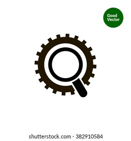 Magnifier and gear wheel