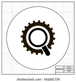 Magnifier and gear wheel