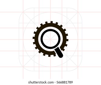 Magnifier and gear wheel