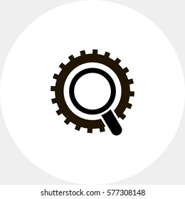 Magnifier and gear wheel