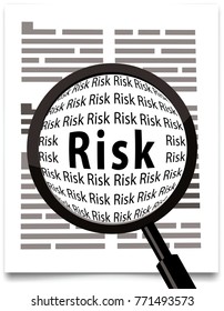 magnifier glas, risk 