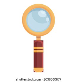 Magnifier glass icon cartoon vector. Magnify focus. Search zoom