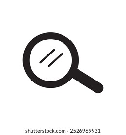 Magnifier glass icon flat illustration on white background..eps