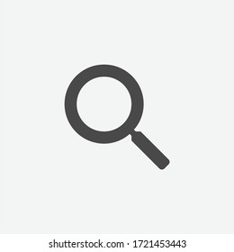 Magnifier glass icon isolated on white