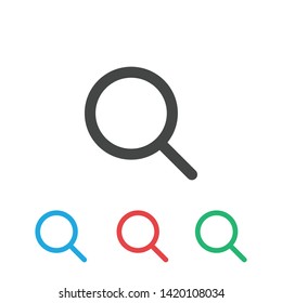 Magnifier glass icon - Vector