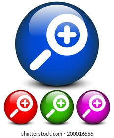Magnifier Glass Icon. Zoom in.