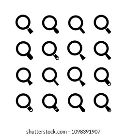 magnifier glass icons