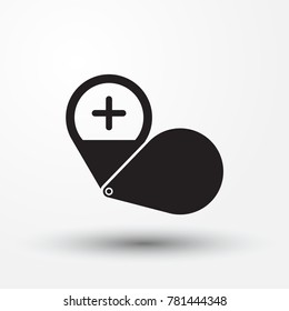 Magnifier Glass Icons. Set icons for web.