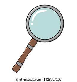 magnifier glass isolated