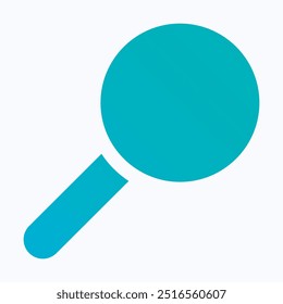 Icono de interfaz de Web de lente de lupa, ícono de Vector degradado aislado.