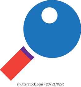 Magnifier glass tool for researching icon vector
