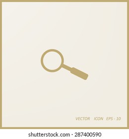 magnifier glass vector icon