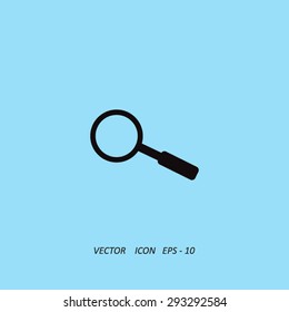 magnifier glass vector icon