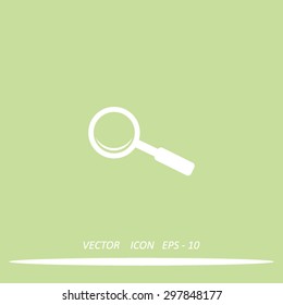magnifier glass vector icon
