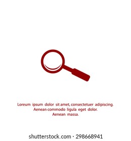 magnifier glass vector icon