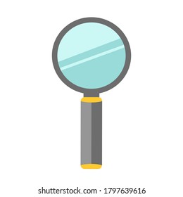 Magnifier glass vector illustration. Flat illustration