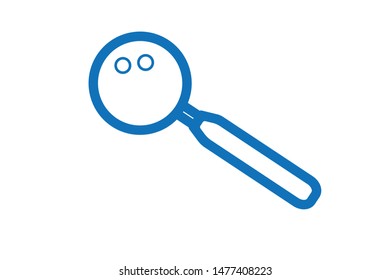 Magnifier Glass vector that means search or find something 