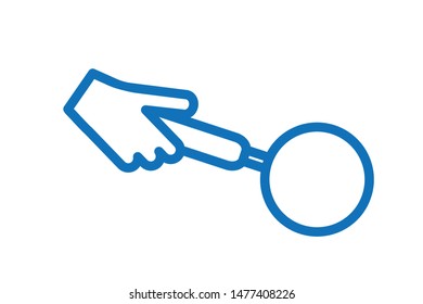 Magnifier Glass vector that means search or find something 