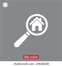 Magnifier house  icon