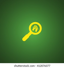 magnifier house icon