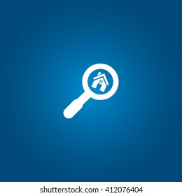 magnifier house icon