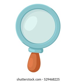 Magnifier icon. Cartoon illustration of magnifier vector icon for web