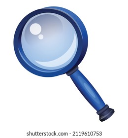 Magnifier icon cartoon vector. Zoom glass. Enlarge tool