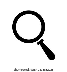 Magnifier icon. Design element for search bar. Vector magnifier icon.