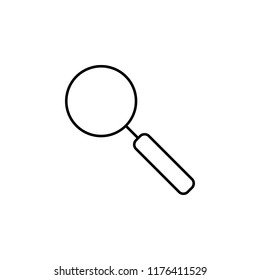 magnifier icon. Element of school icon for mobile concept and web apps. Thin line magnifier icon can be used for web and mobile