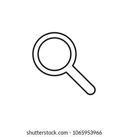 magnifier icon. Element of simple icon for websites, web design, mobile app, info graphics. Thin line icon for website design and development, app development  on white background