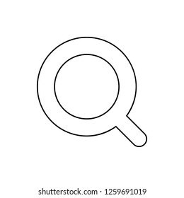 magnifier icon. Element of web for mobile concept and web apps icon. Thin line icon for website design and development, app development