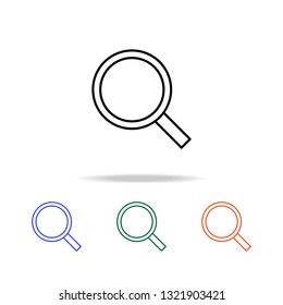 magnifier icon. Elements of simple web icon in multi color. Premium quality graphic design icon. Simple icon for websites, web design, mobile app, info graphics