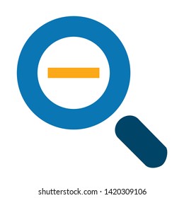 magnifier icon. flat illustration of magnifier vector icon for web