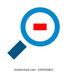 magnifier icon. flat illustration of magnifier. vector icon. magnifier sign symbol