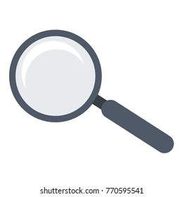 Magnifier icon. Flat illustration of magnifier vector icon for web