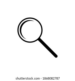 Magnifier icon isolated on white background. Vector illustration