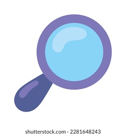 magnifier icon isolated white background