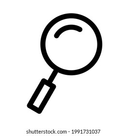 magnifier icon lineal style vector illustration