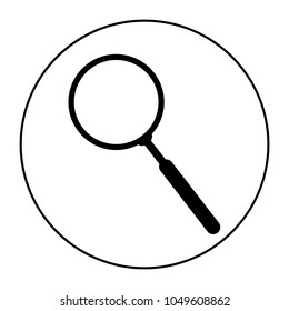 Magnifier icon, logo