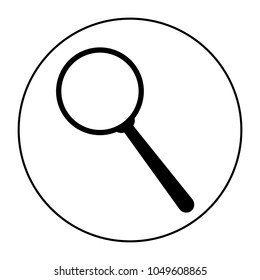 Magnifier icon, logo