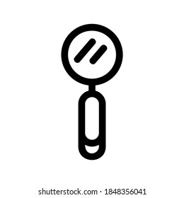 magnifier icon or logo isolated sign symbol vector illustration - high quality black style vector icons
