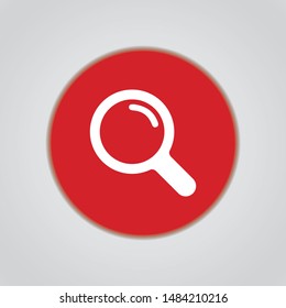 magnifier icon lupe vector illustration on white background eps10